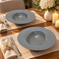 Devnow Oval Bowl Grey | Elegant Grey Glass Serving Bowl