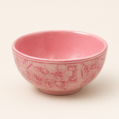 Devnow Hudson Pink Small Bowl – Elegant Floral Tableware Bowl