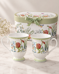 Gupan Coffee Mugs 2 Pcs GR | Elegant Coffee Mug Set