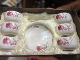 Lemon Tree LT Turin Soup Set 18 Pcs | Elegant Floral Soup & Serving Set