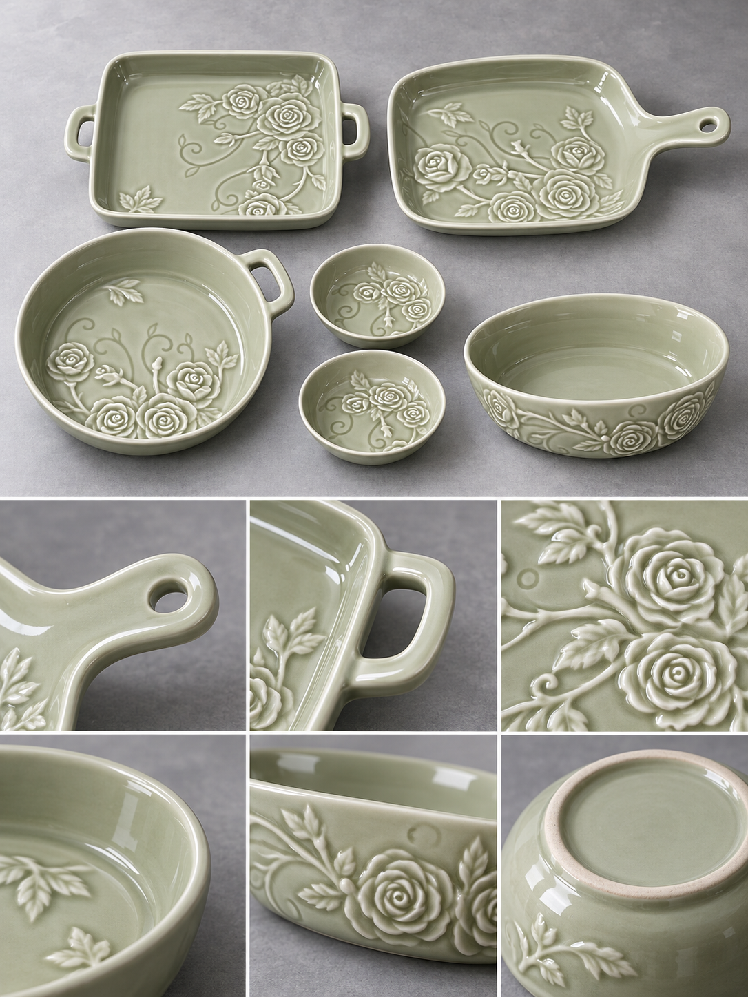 Vigneto V Serving Set 6 Pcs GR | Premium Serving Set