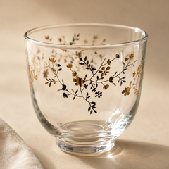 Devnow Mixology Go Tiffany Premium Glass | Floral Beverage & Cocktail Serving Glass