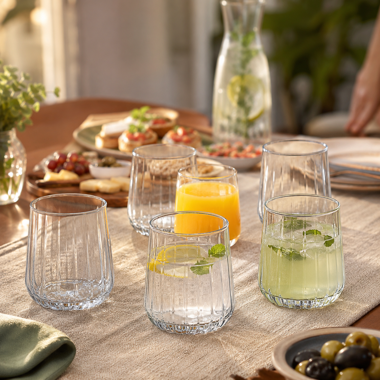 Cello Elysia 320ml 6 Drinking Glass – Premium Glass Tumbler