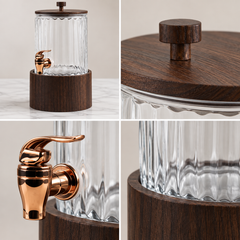 Megastar 3 Litre Glass Water Dispenser | Beverage Serving Dispenser